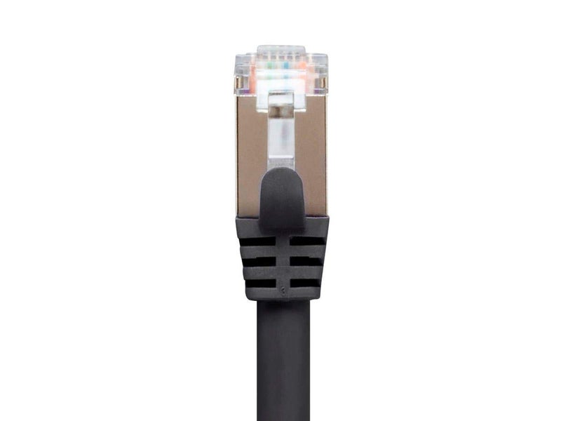 Monoprice Cat7 5ft Black Patch Cable Double Shielded (S/FTP) 26AWG 10G Pure Bare Copper Snagless RJ45 Entegrade Series Ethernet Cable - Image 4